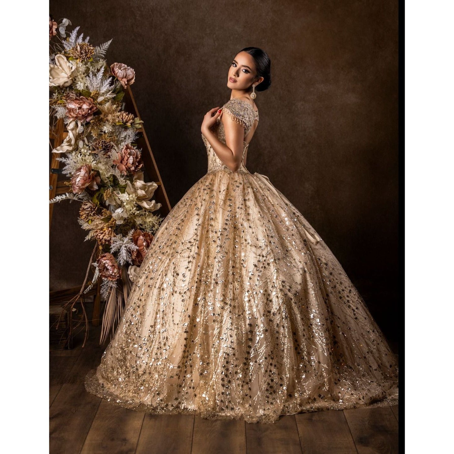 Long Quinceanera Ball Gown