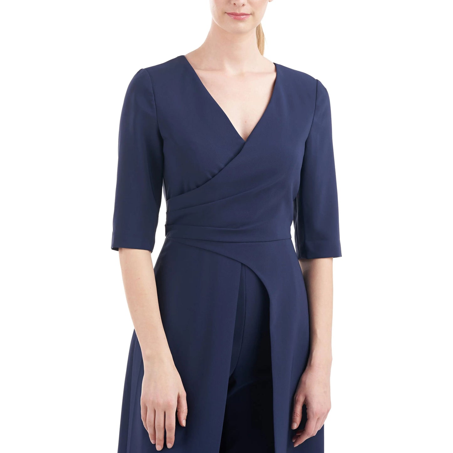 Long 3/4 Sleeve Formal Jumpsuit