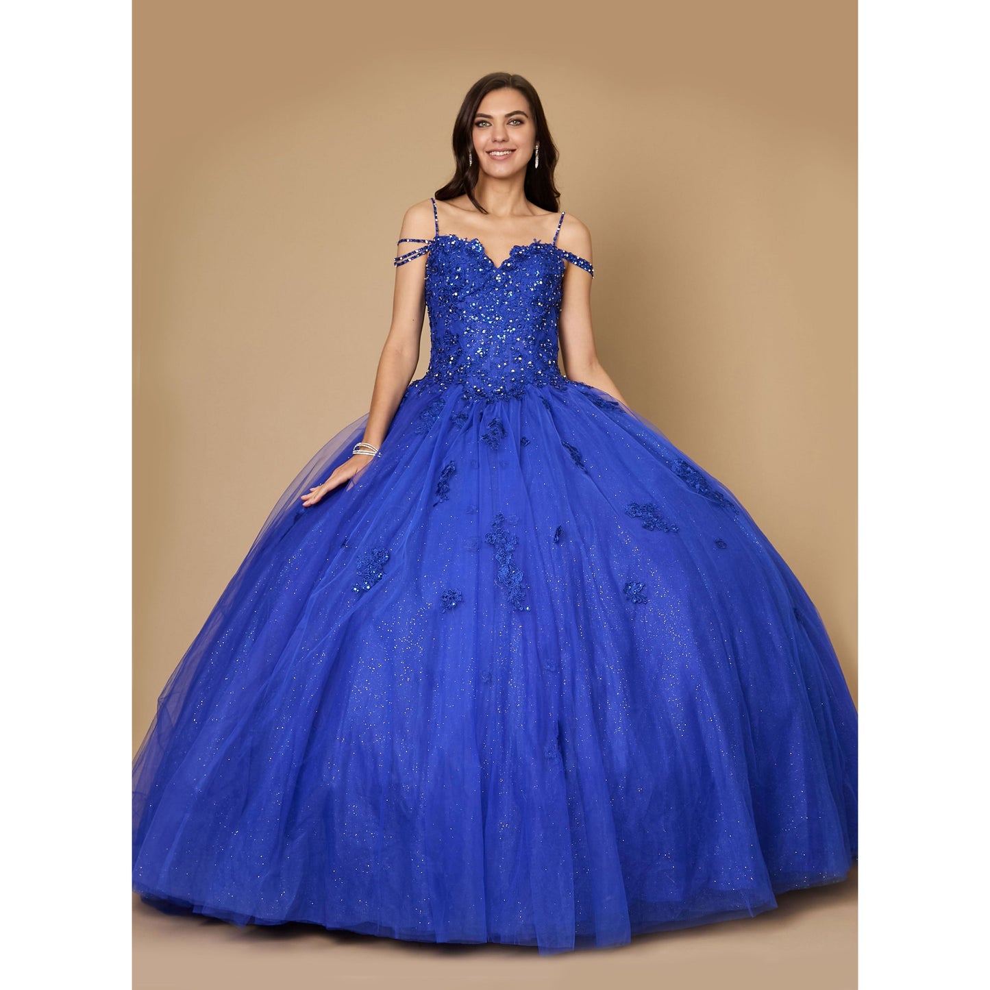 Glitter Quinceanera Ball Gown