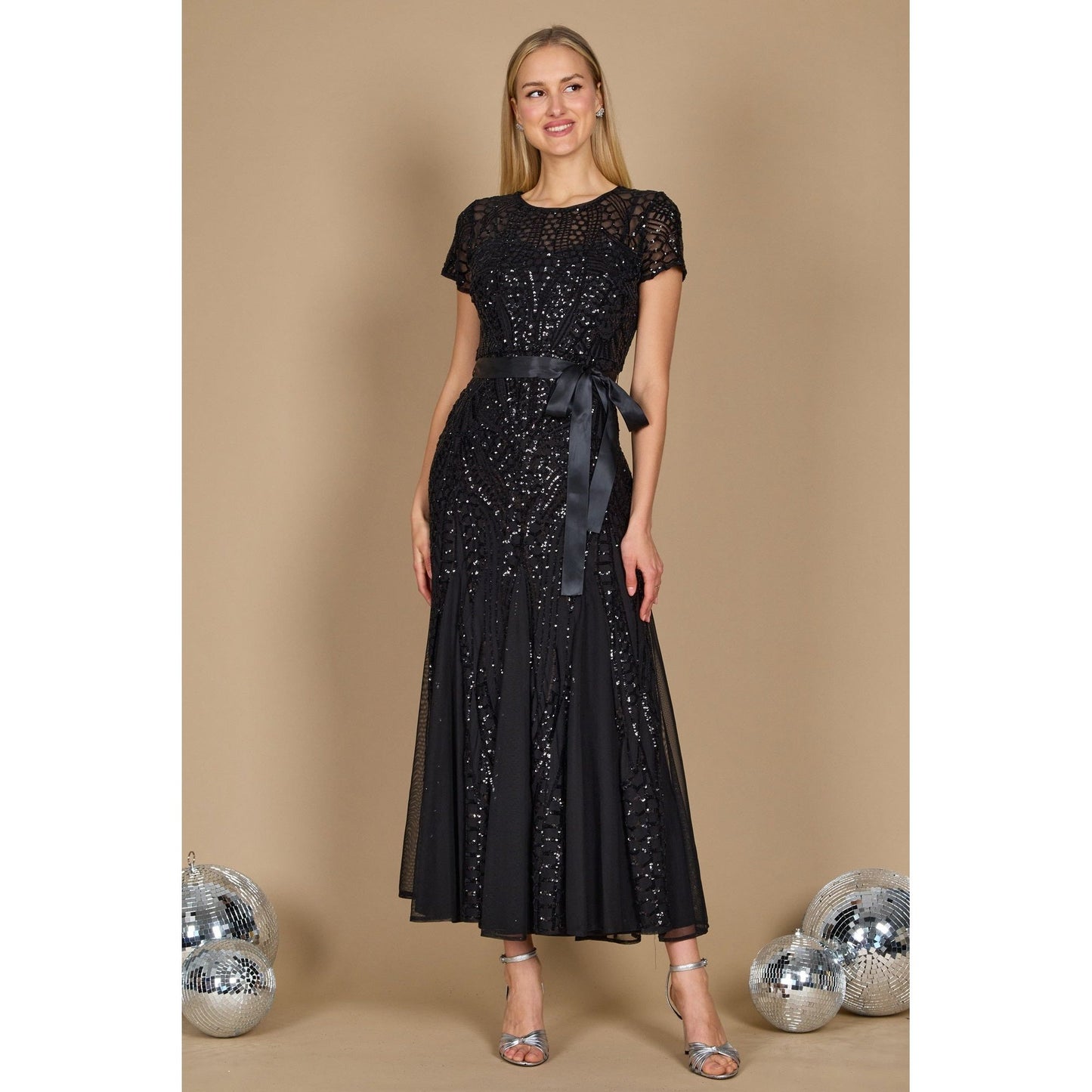 R&M Richards Long Plus Size Evening Dress 1875W