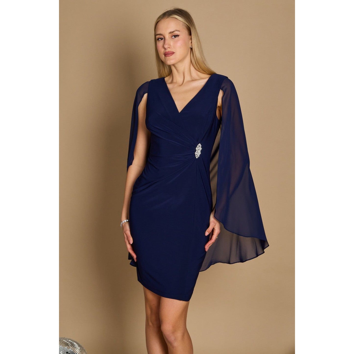 R&M Richards Formal Short Navy Dress