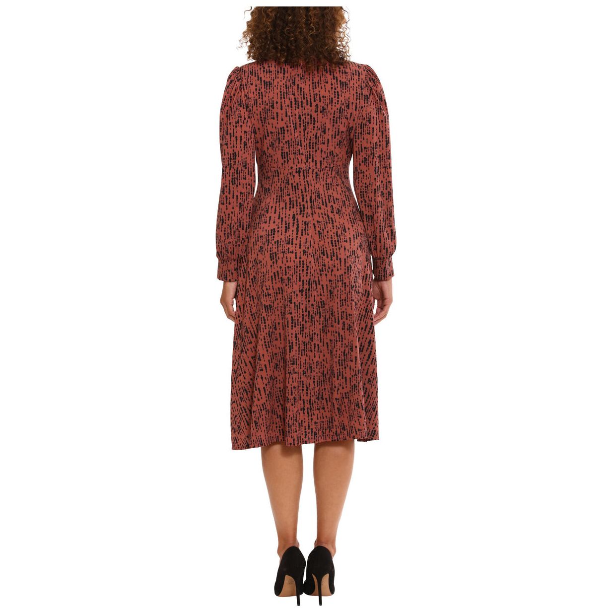 A-Line Multi Print Formal Dress