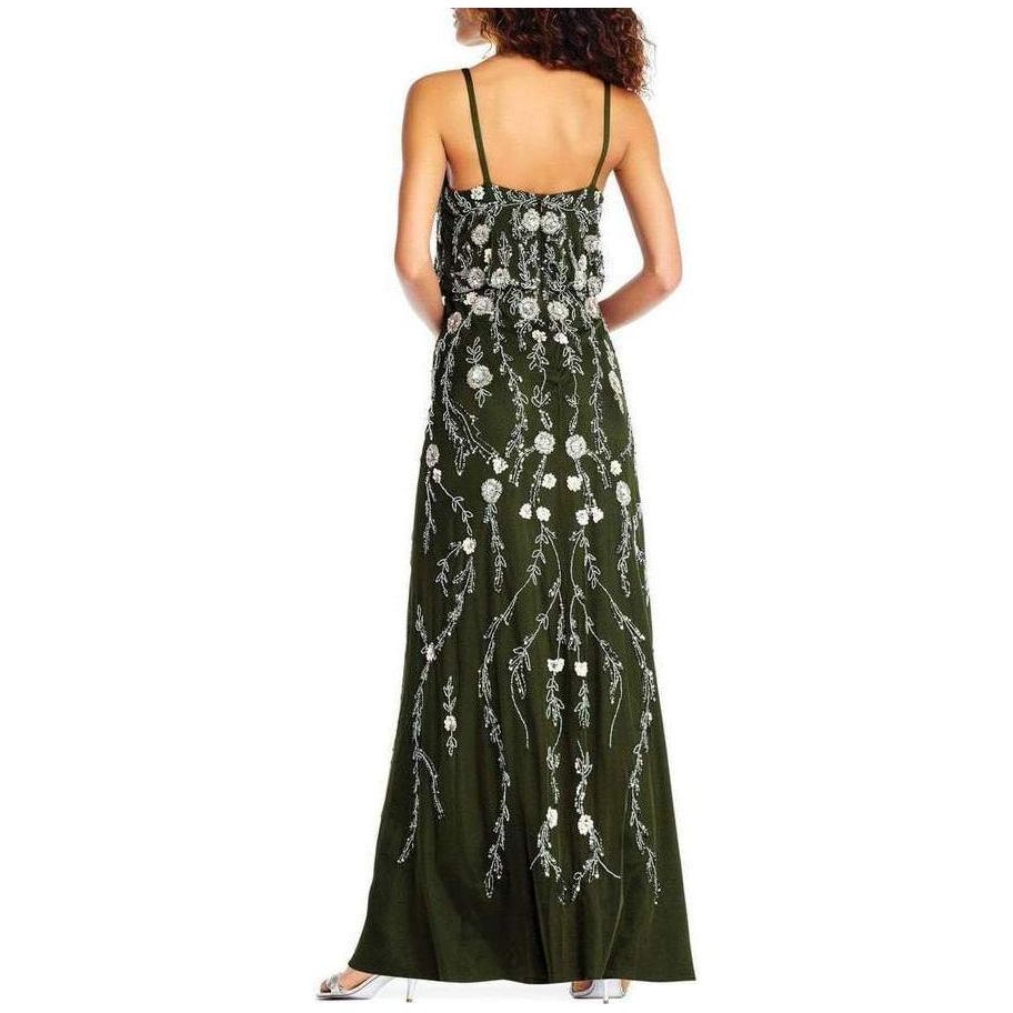 Adrianna Papell Spaghetti Strap Long Dress