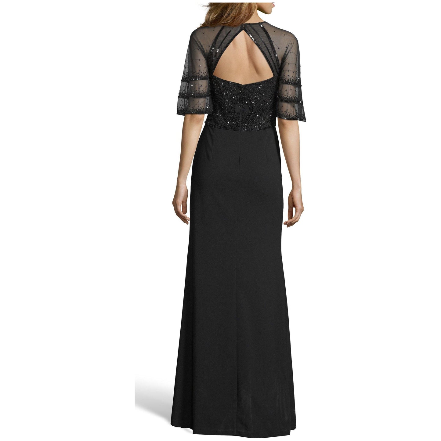 Adrianna Papell Formal Crepe Dress Black