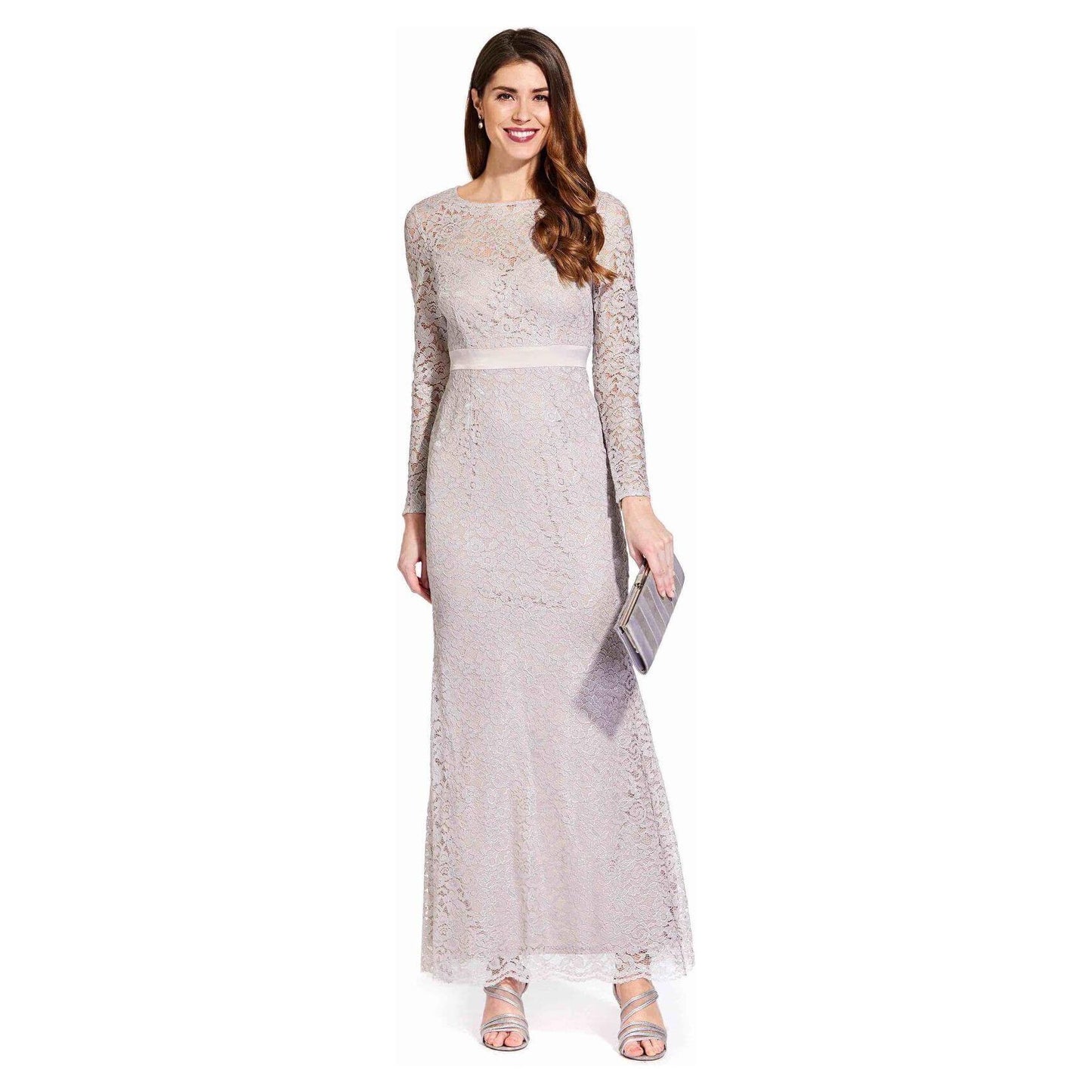 Adrianna Papell Long Sleeve Formal Dress
