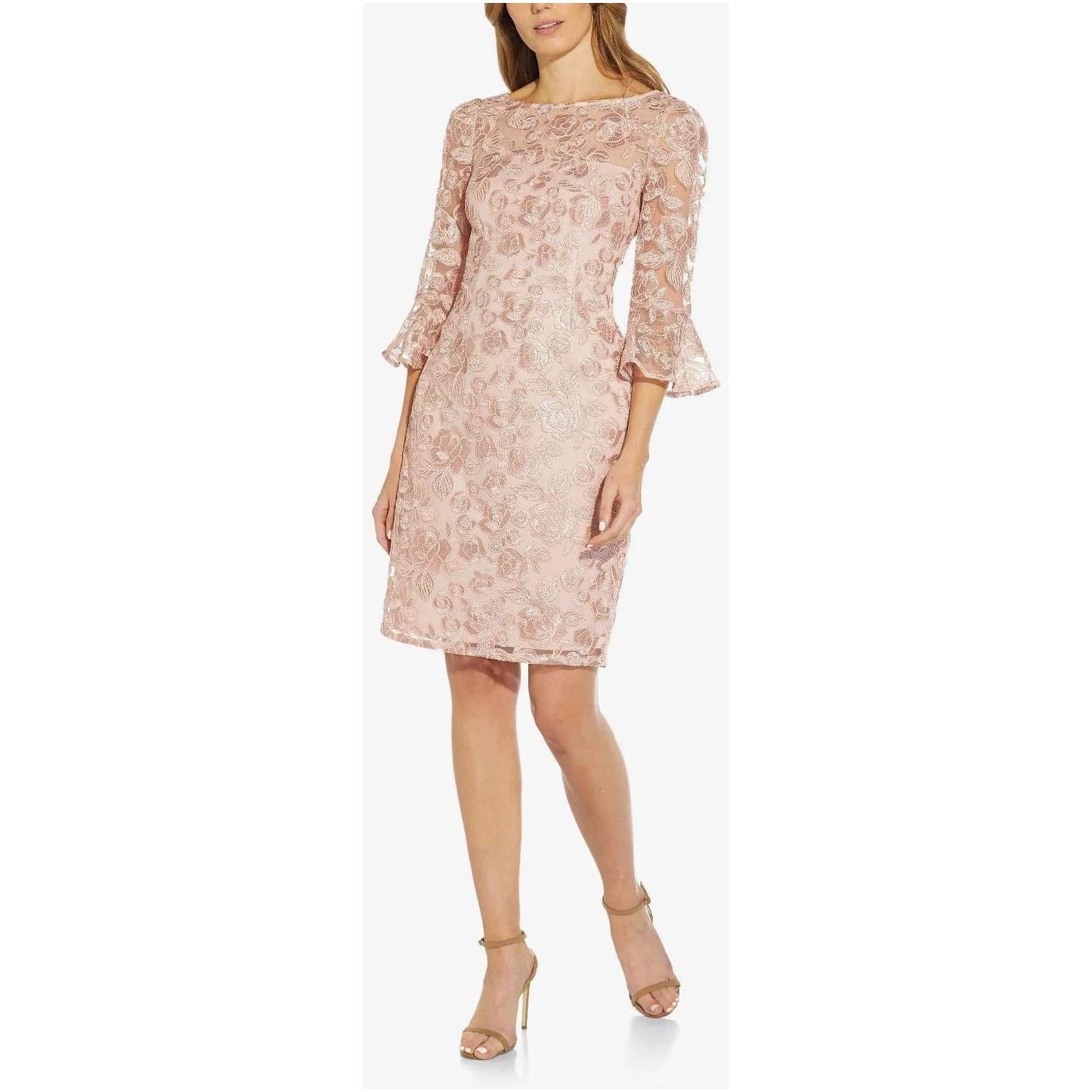 Adrianna Papell Embroidered Dress