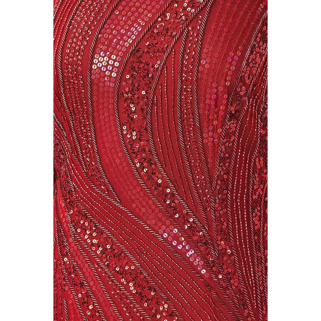 Adrianna Papell Beaded Long Dress