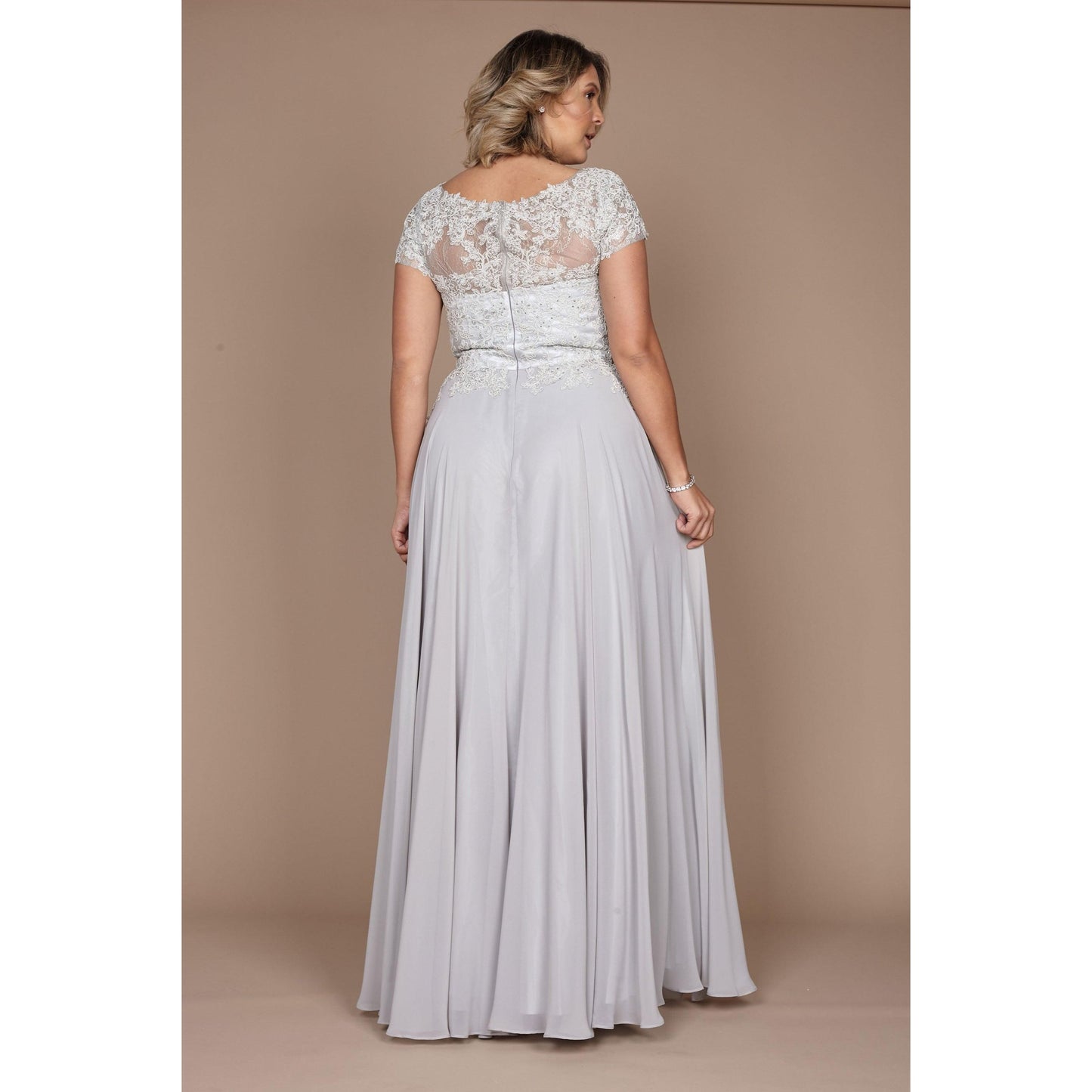 Silver Formal Evening Dress
