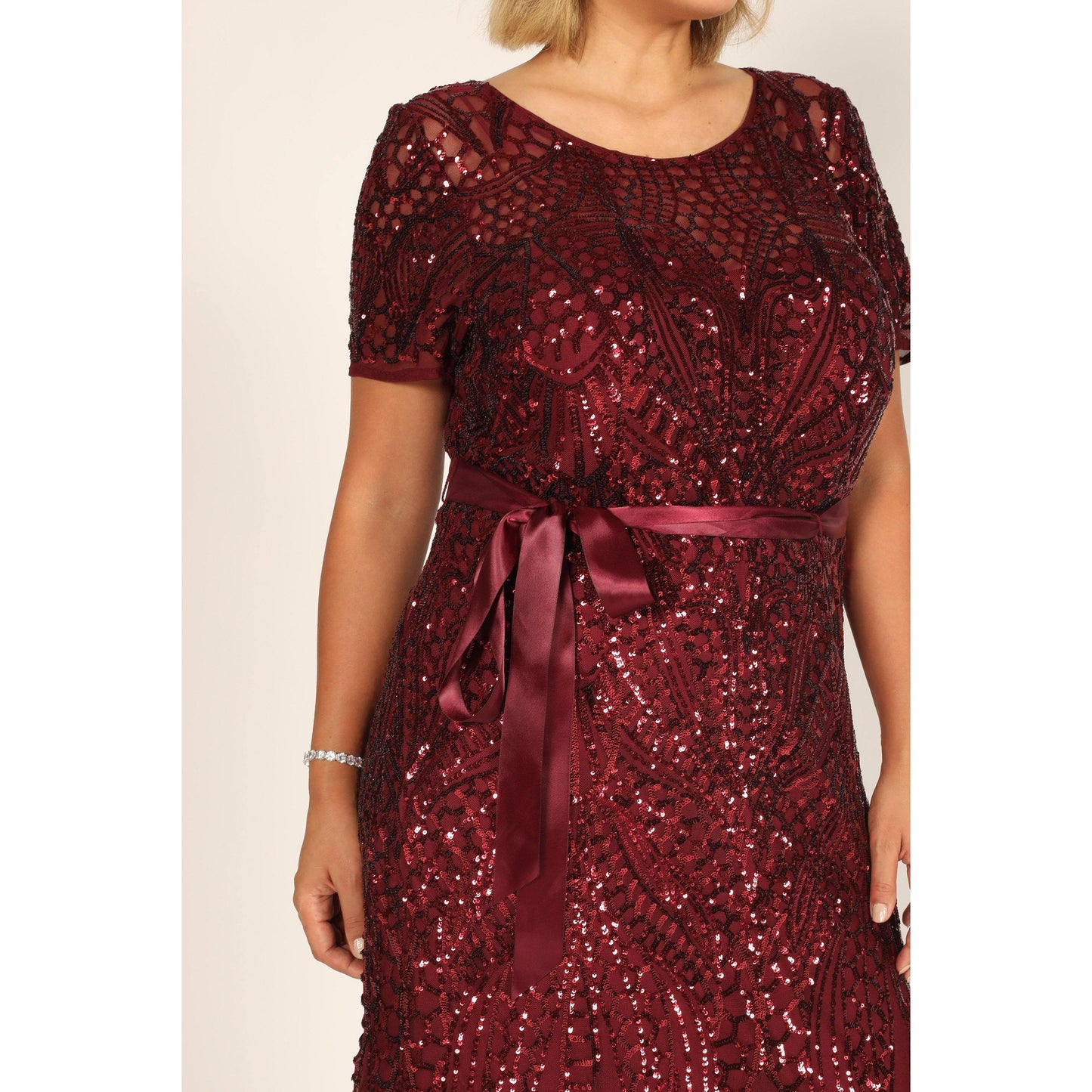 R&M Richards Long Plus Size Evening Dress 1875W