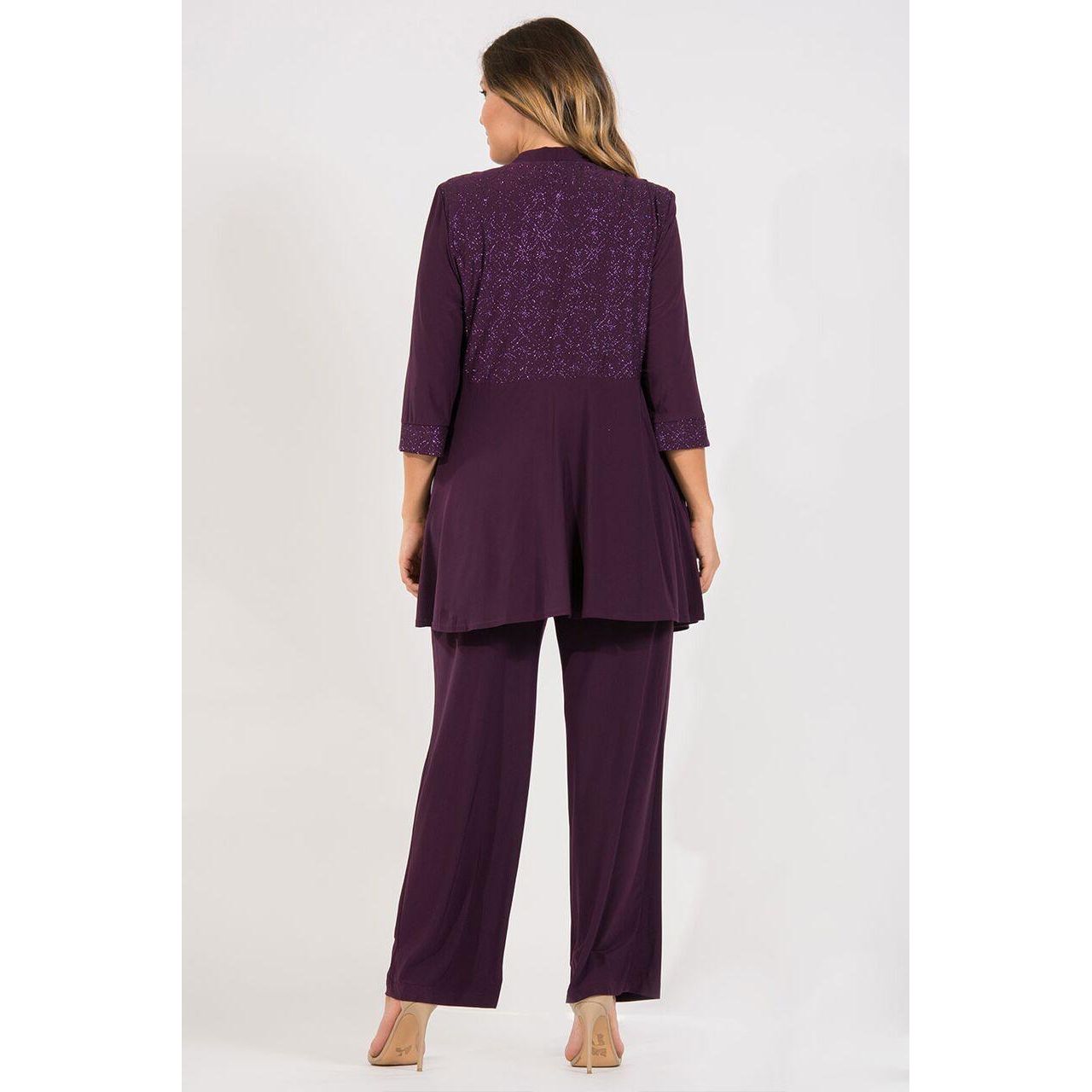 R&M Richards Plus Size Formal Pant Suit
