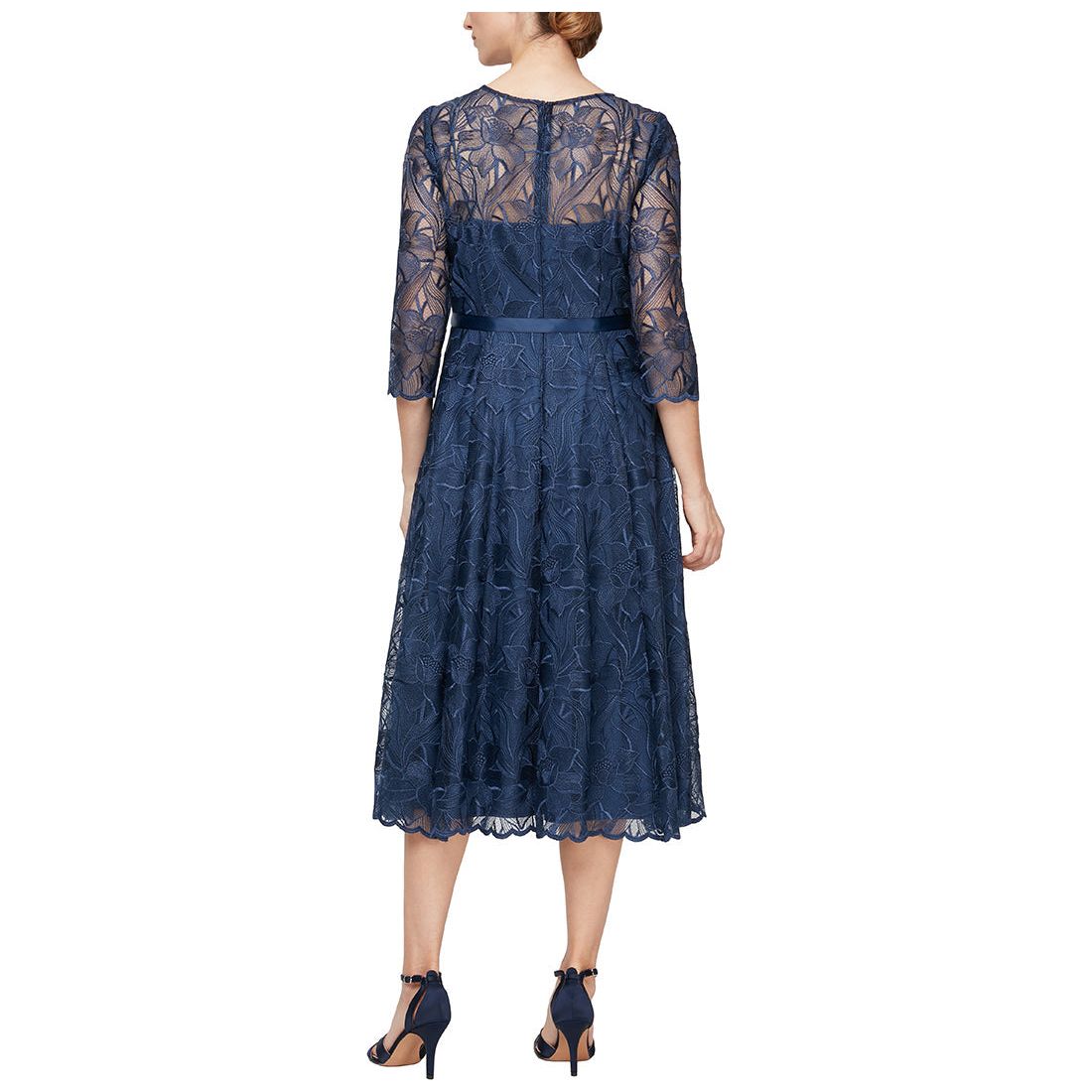 Tea Length Formal Mother Bride Dress