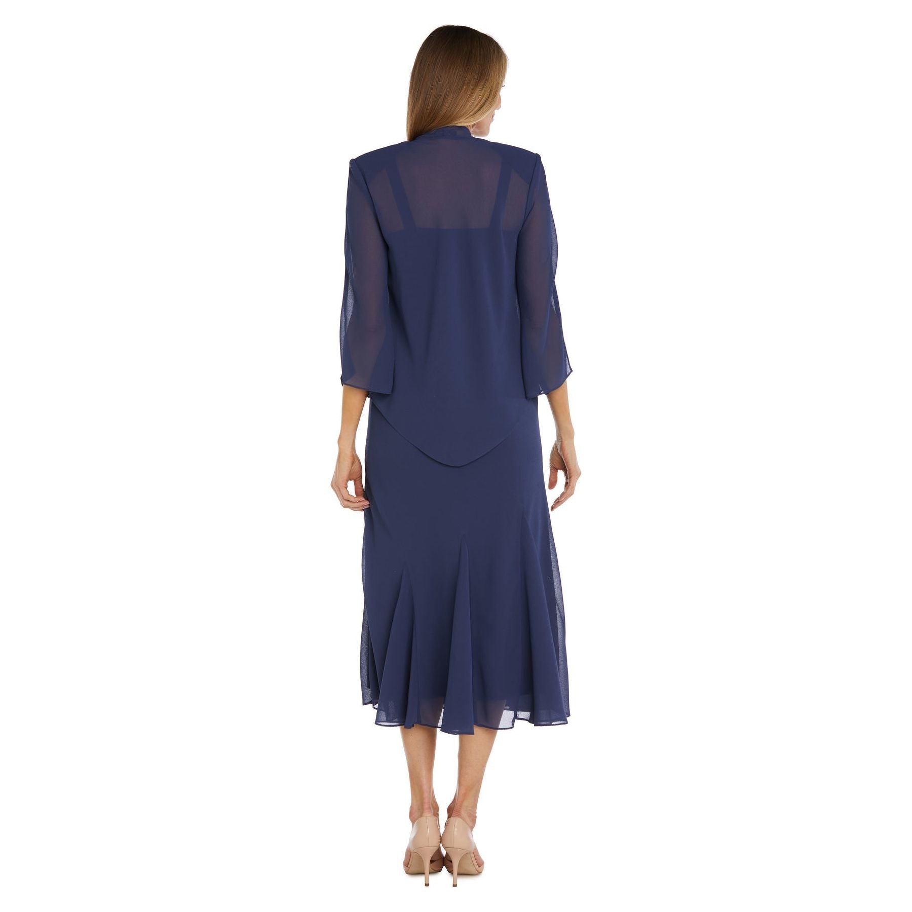 R & M Richards Long Formal Jacket Dress
