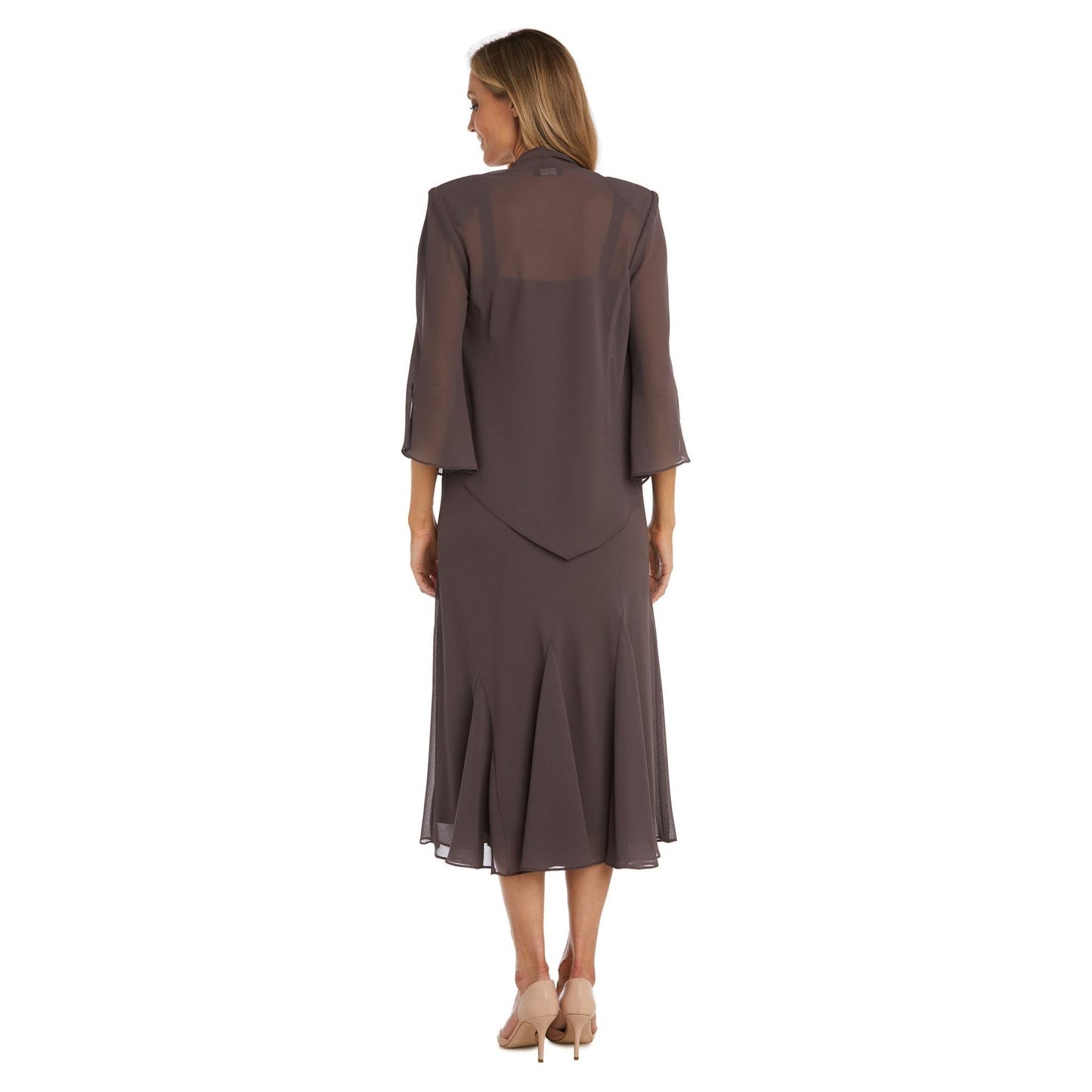 Elegant Plus Size Long Mother of Bride Dress - R&M Richards