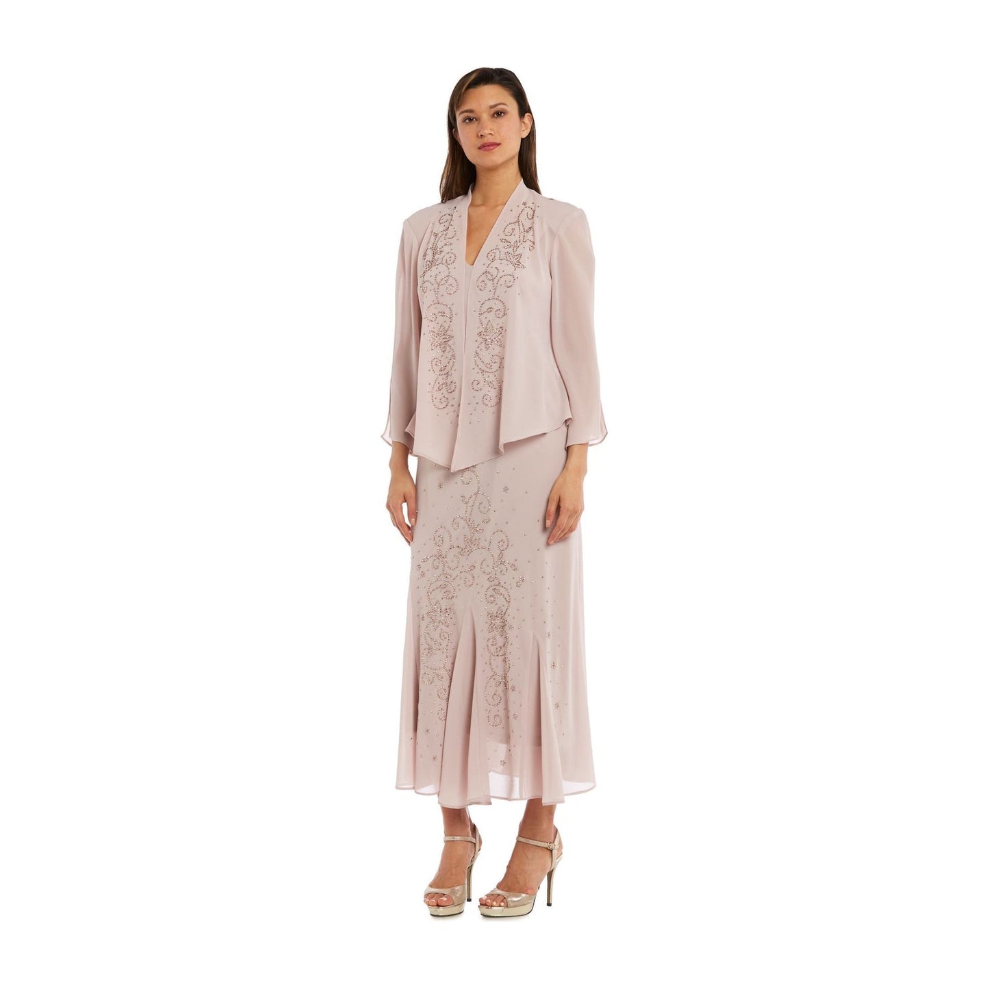 R & M Richards Long Formal Jacket Dress