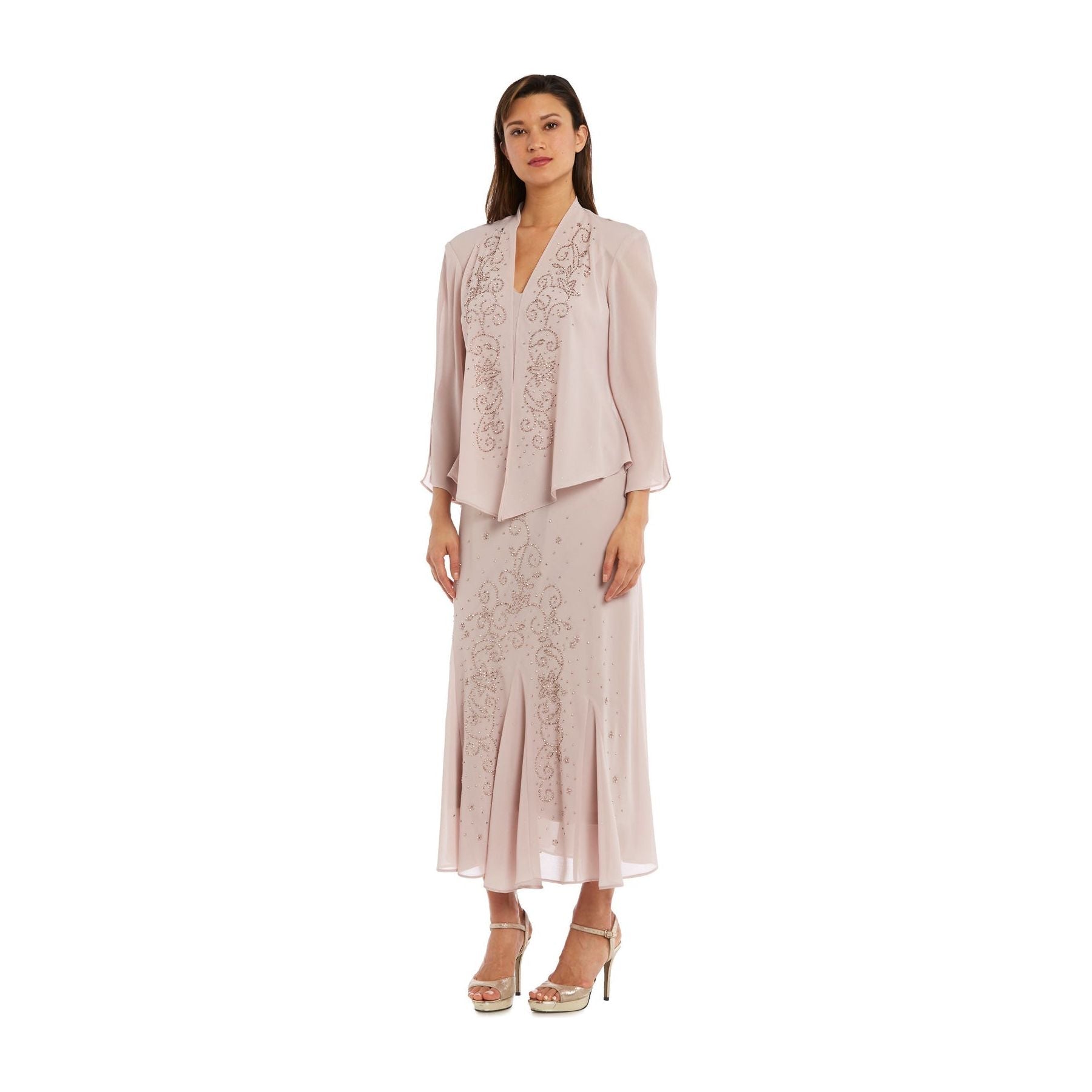 R & M Richards Long Formal Jacket Dress