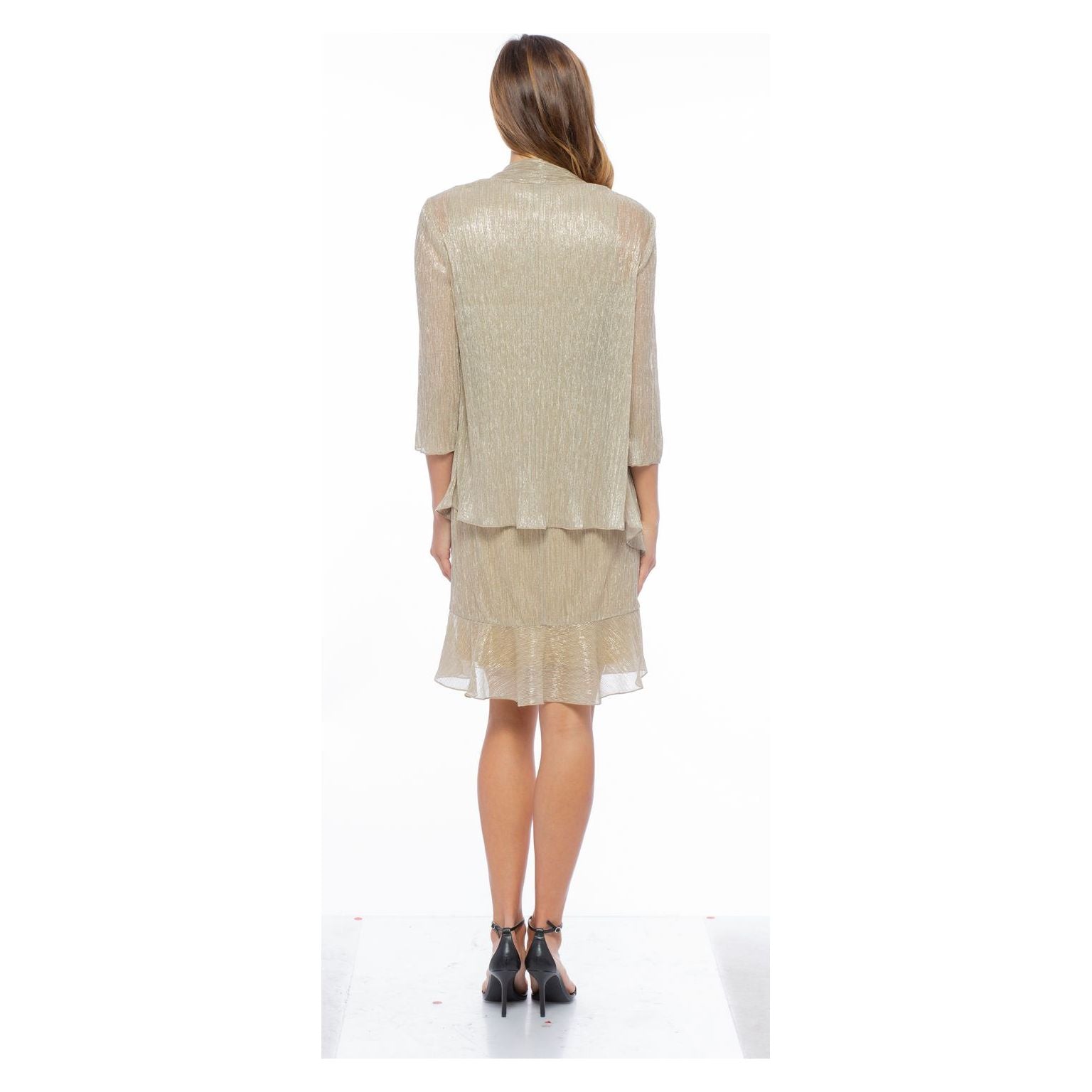 Marina Metallic Chiffon 2 Piece