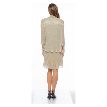 Marina Metallic Chiffon 2 Piece