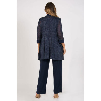 R&M Richards Metallic Pantsuit