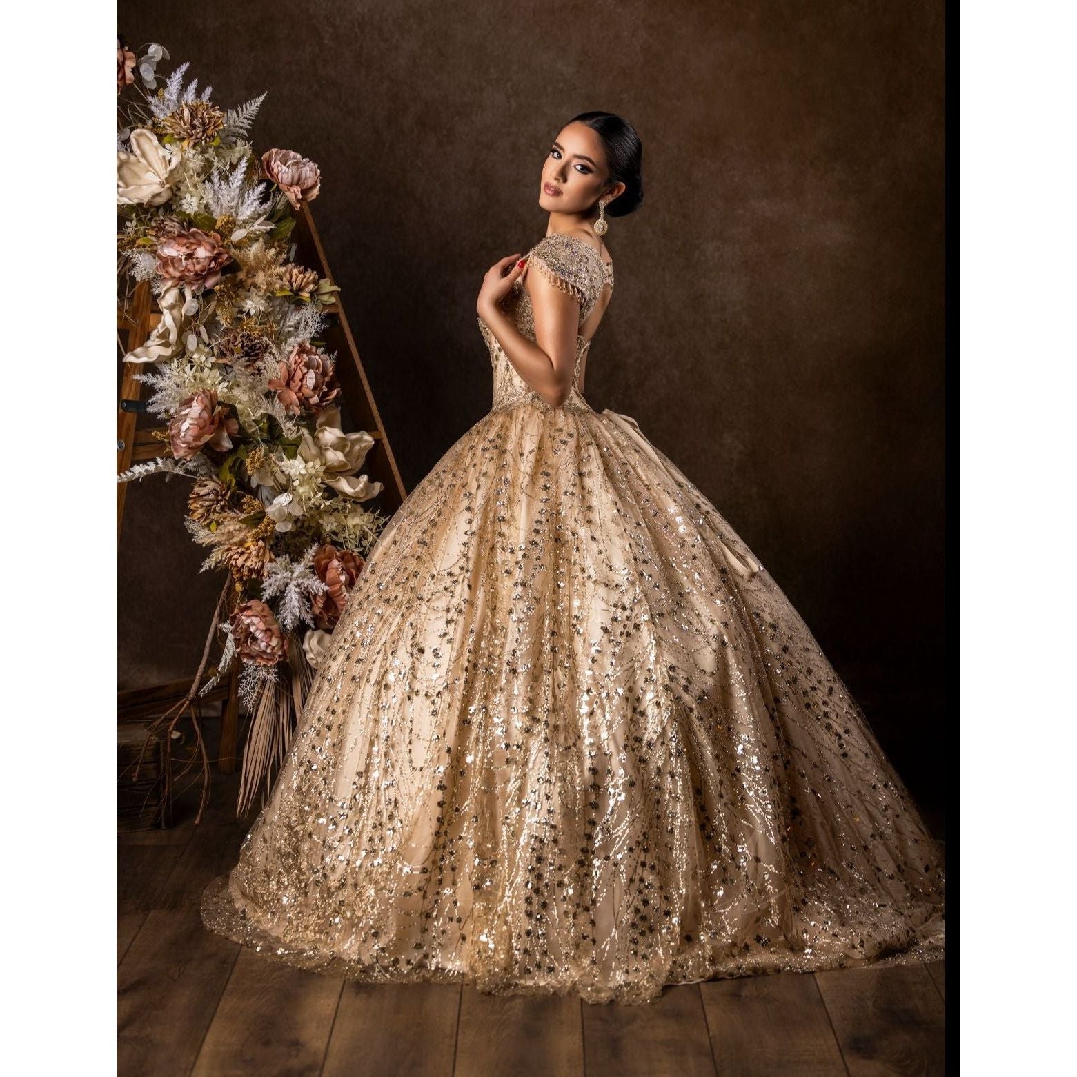 Long Quinceanera Ball Gown