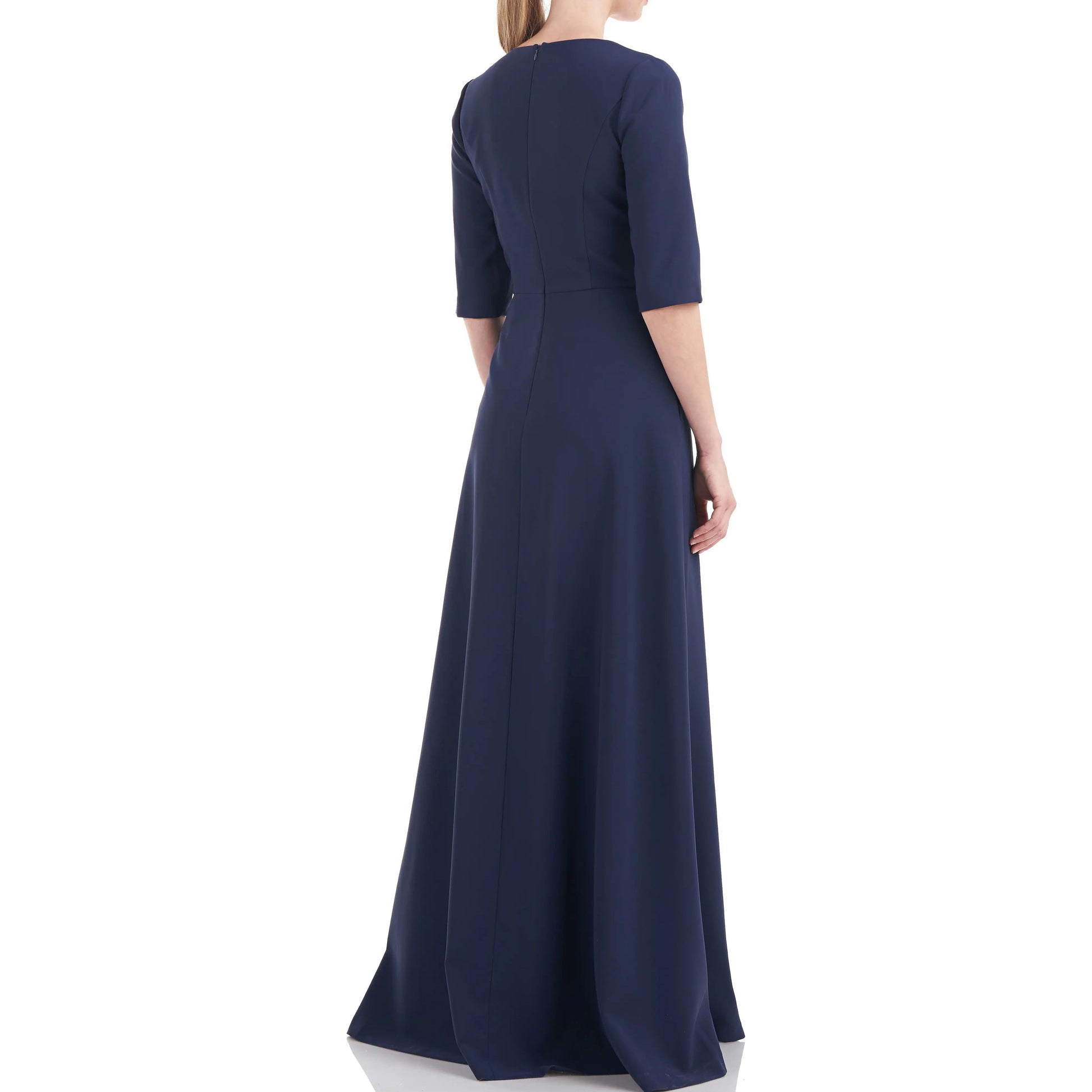 Long 3/4 Sleeve Formal Jumpsuit