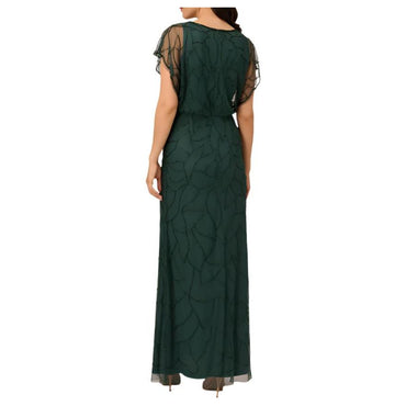 Adrianna Papell Long Beaded Blouson