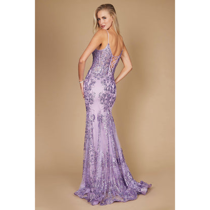 Fitted Corset Long Formal Prom Dress