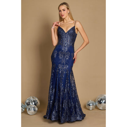 Fitted Corset Long Formal Prom Dress