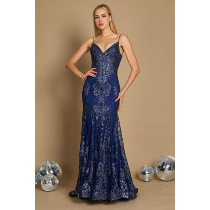 Fitted Corset Long Formal Prom Dress