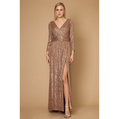 Sequin Long Sleeve Dress