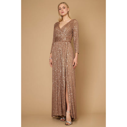 Sequin Long Sleeve Dress