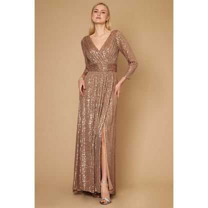 Sequin Long Sleeve Dress