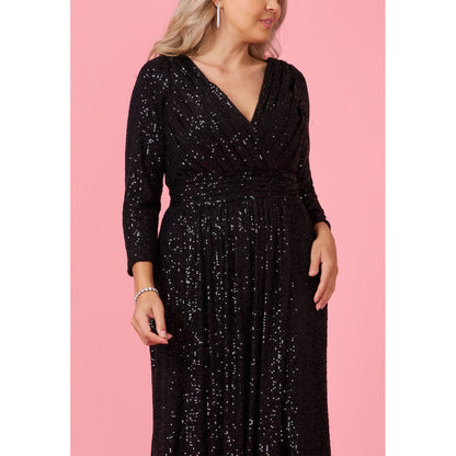 Sequin Long Sleeve Dress