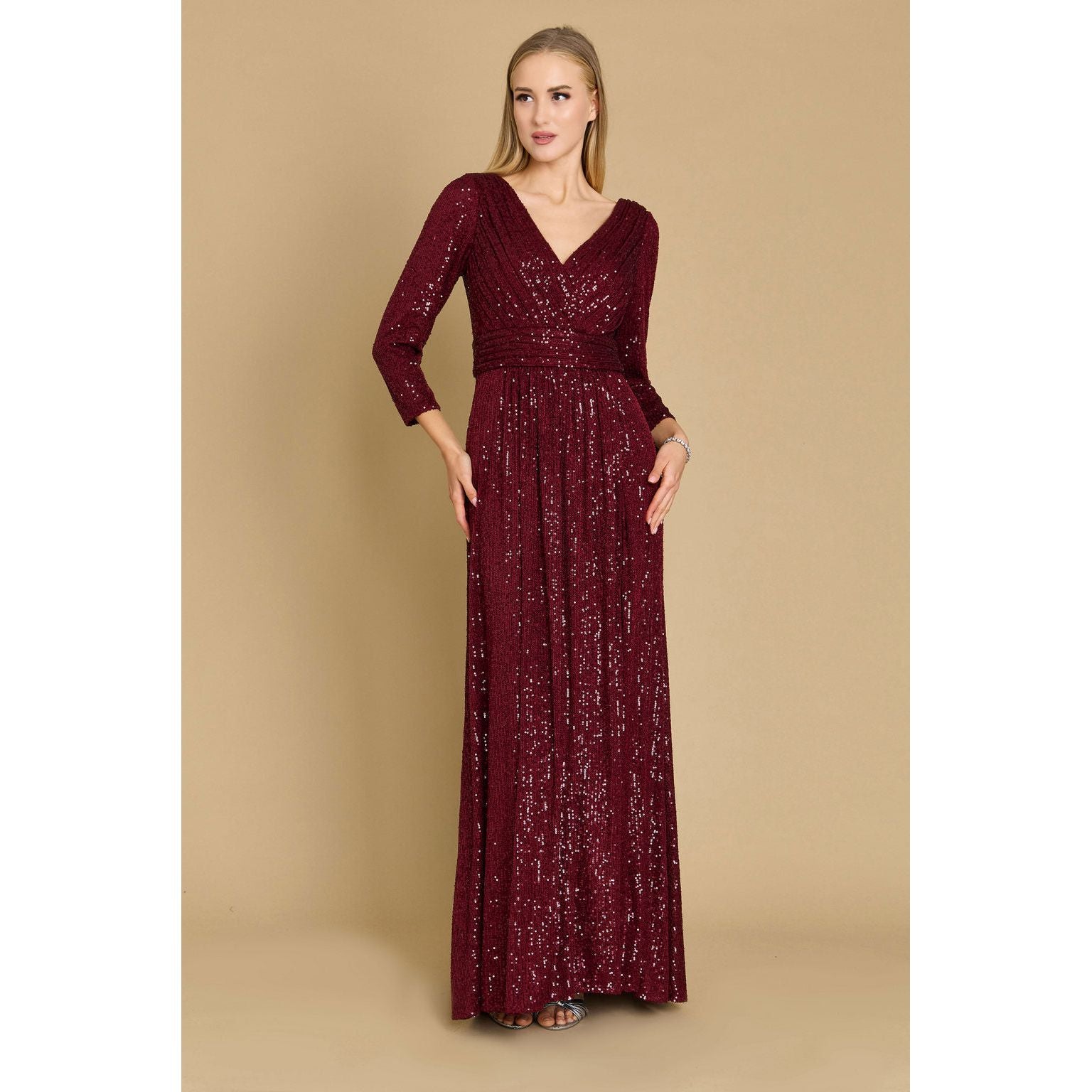 Sequin Long Sleeve Dress
