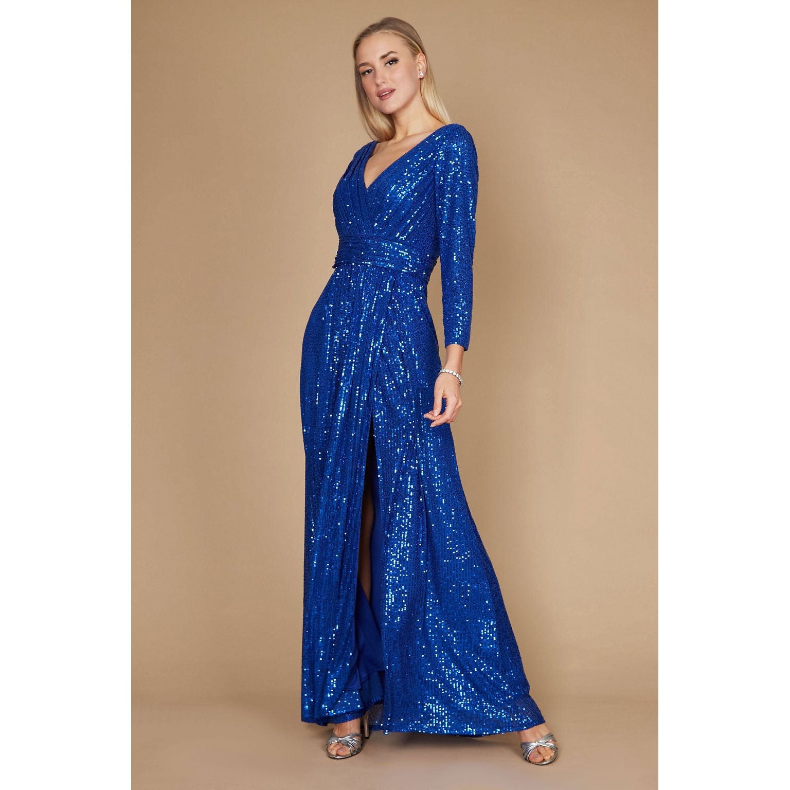 Sequin Long Sleeve Dress