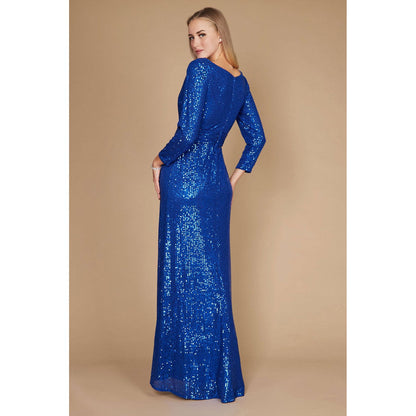 Sequin Long Sleeve Dress