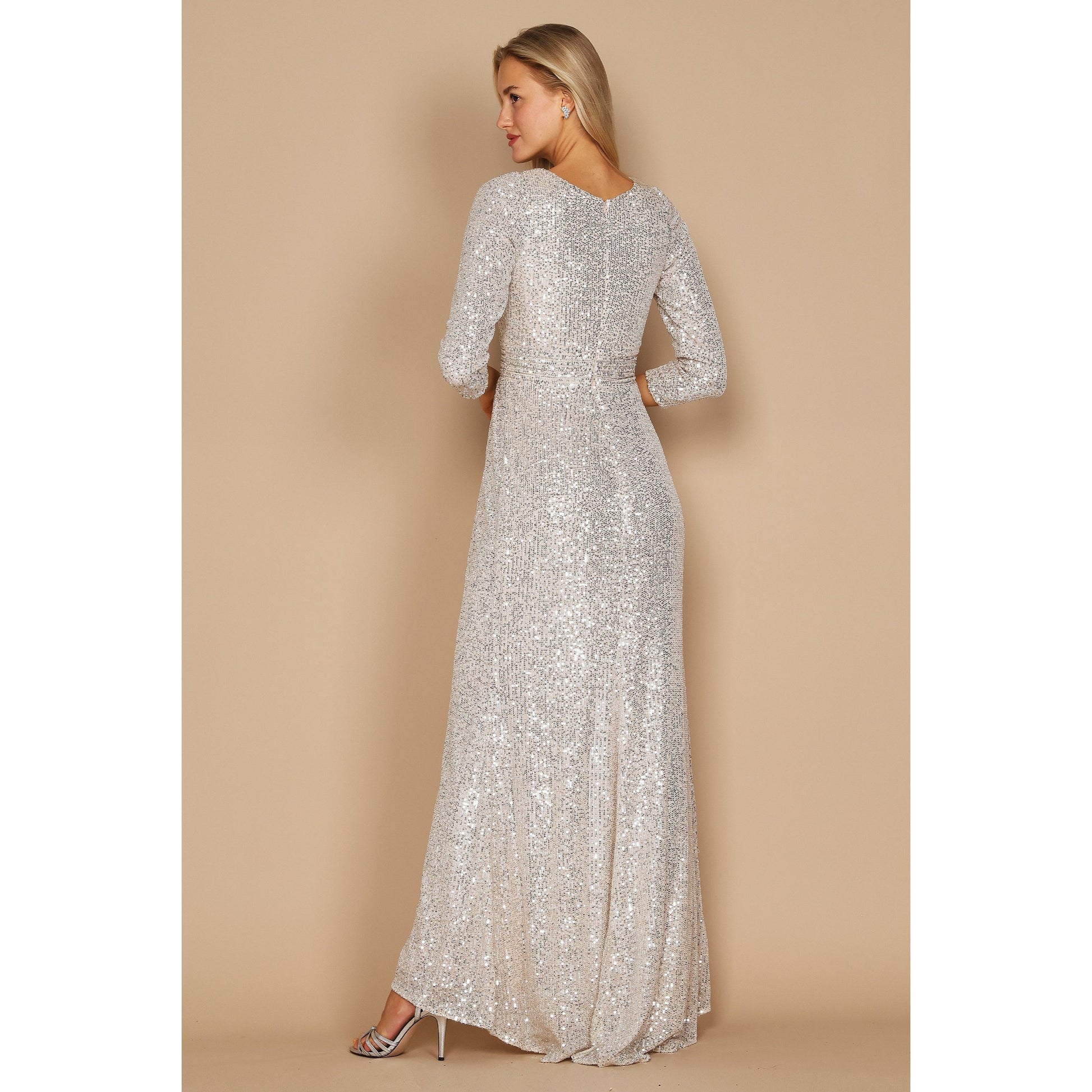 Sequin Long Sleeve Dress