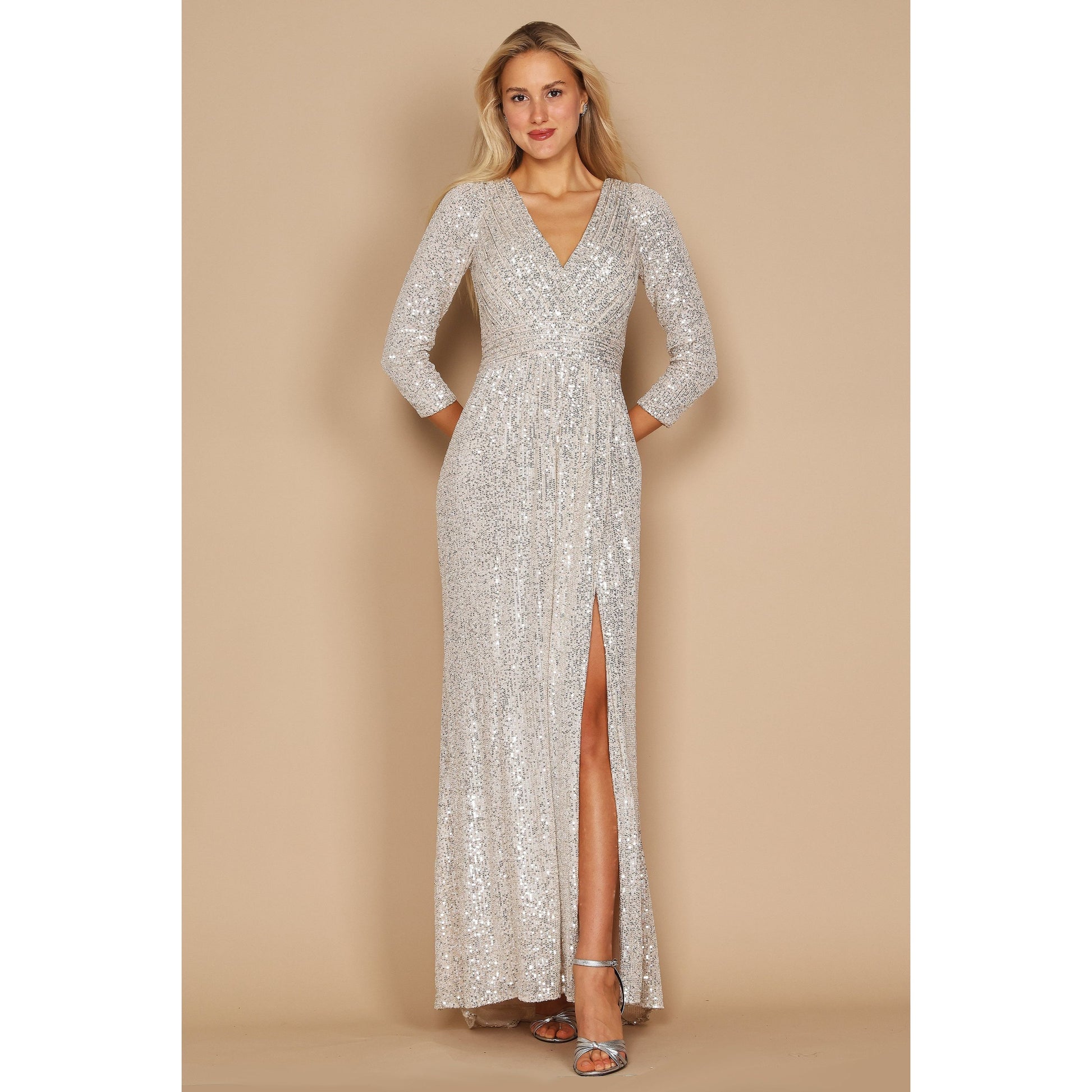 Sequin Long Sleeve Dress