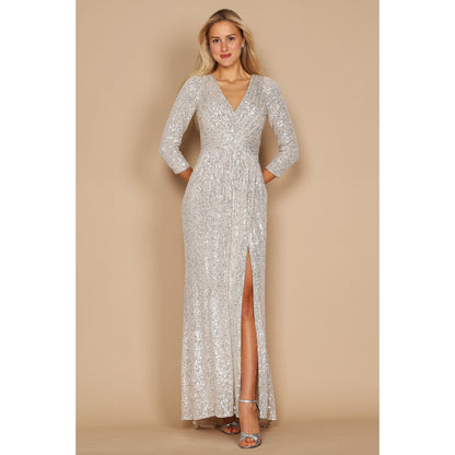 Sequin Long Sleeve Dress