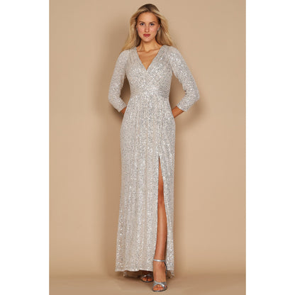 Sequin Long Sleeve Dress