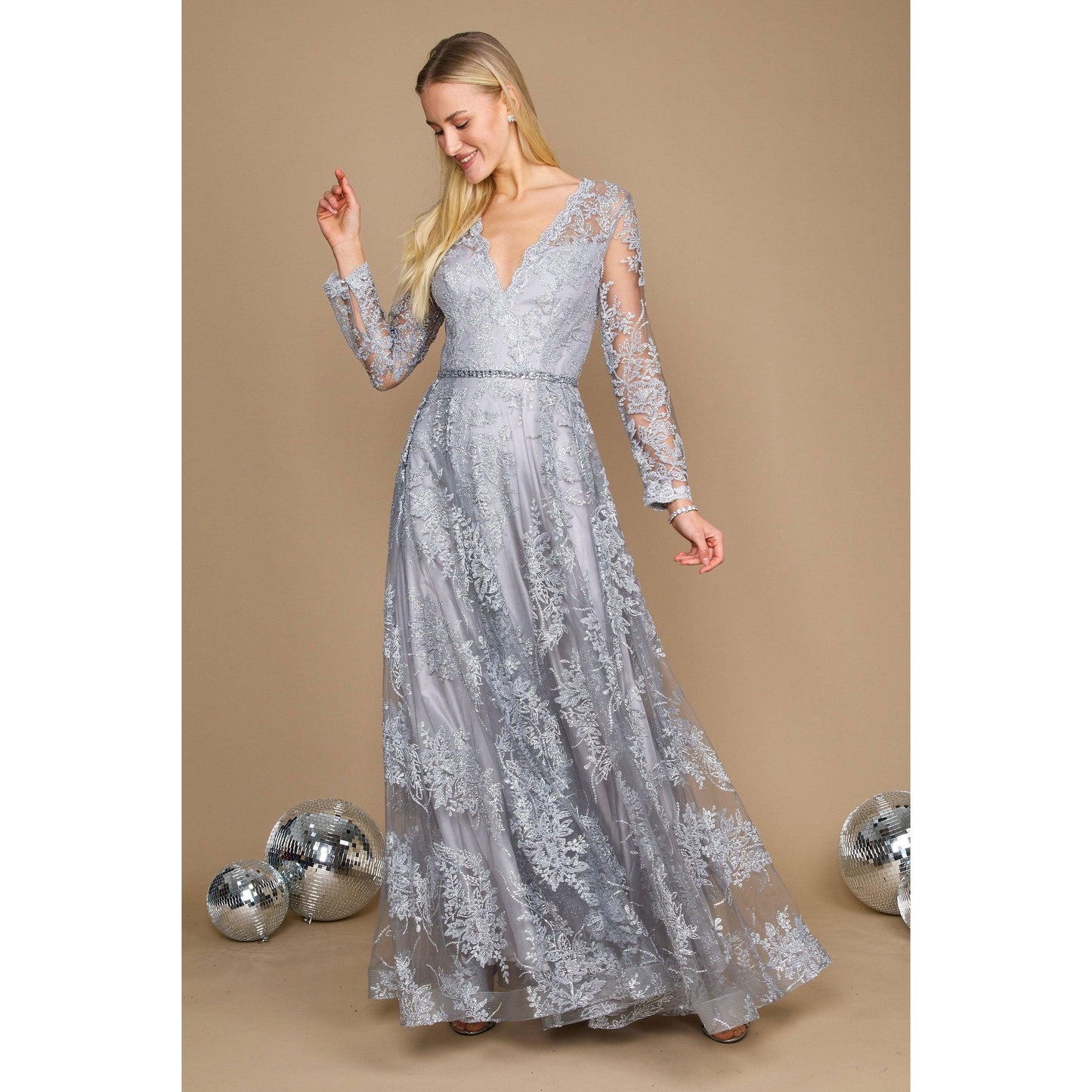 Formal Long Sleeve Gown