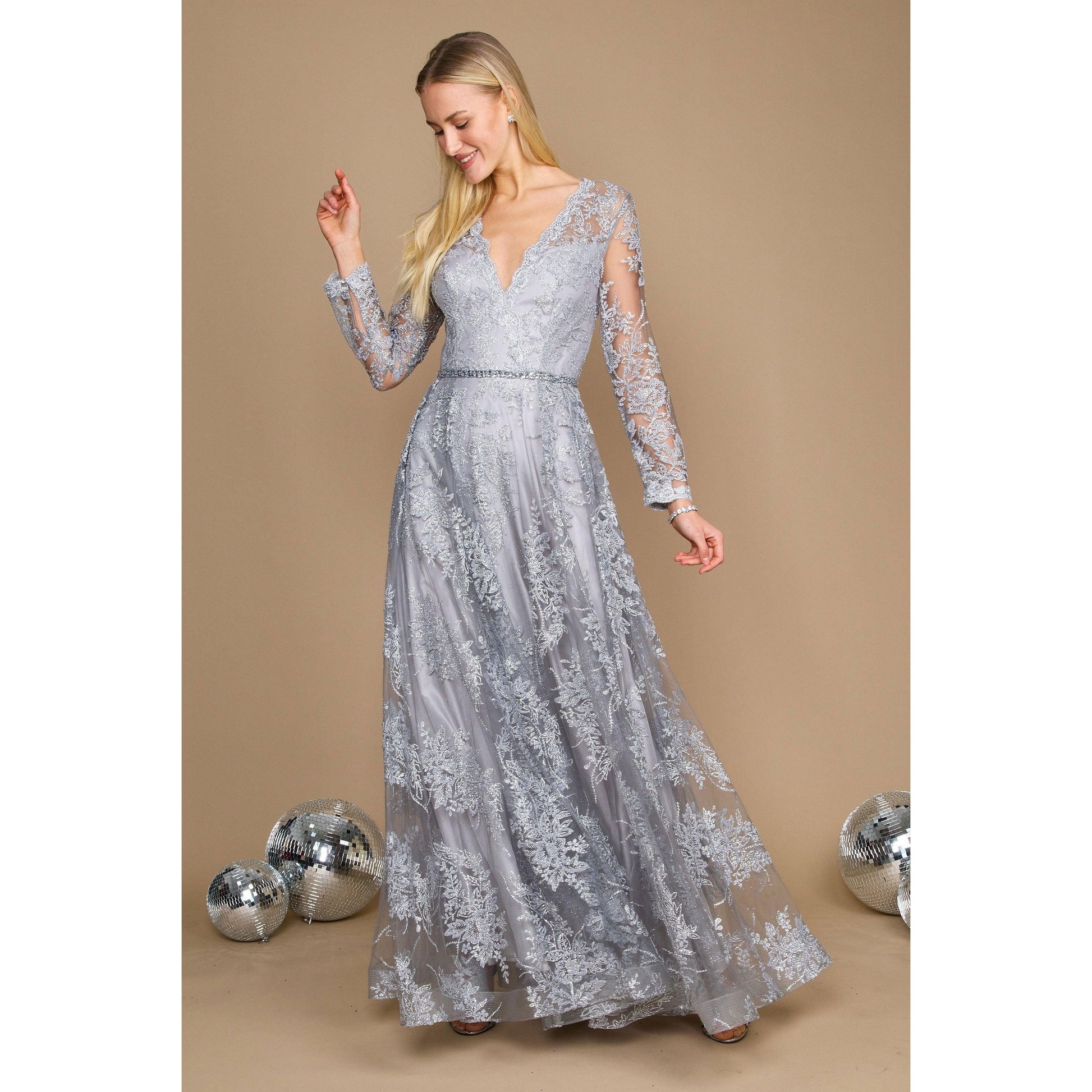 Formal Long Sleeve Gown
