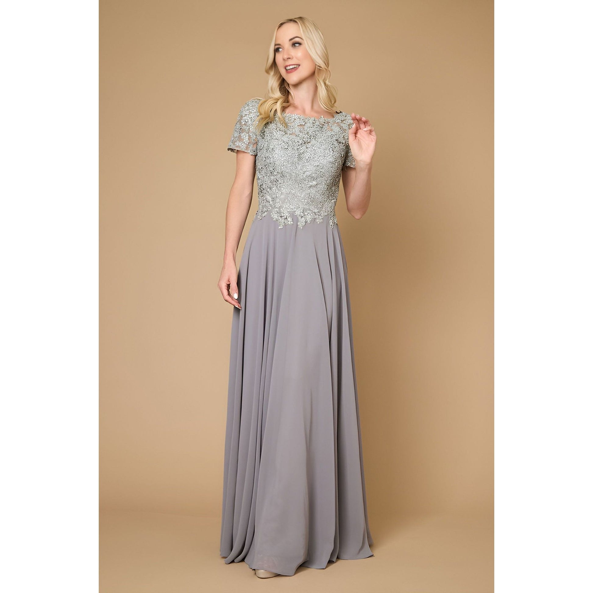Mother Bride Chiffon Formal Evening Dress
