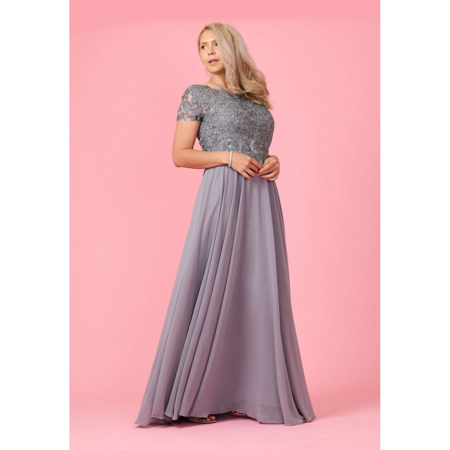 Mother Bride Chiffon Formal Evening Dress