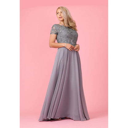 Mother Bride Chiffon Formal Evening Dress
