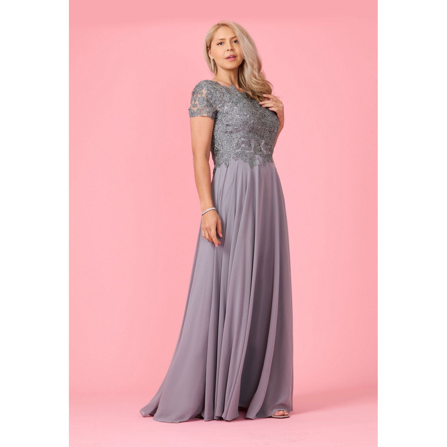 Mother Bride Chiffon Formal Evening Dress
