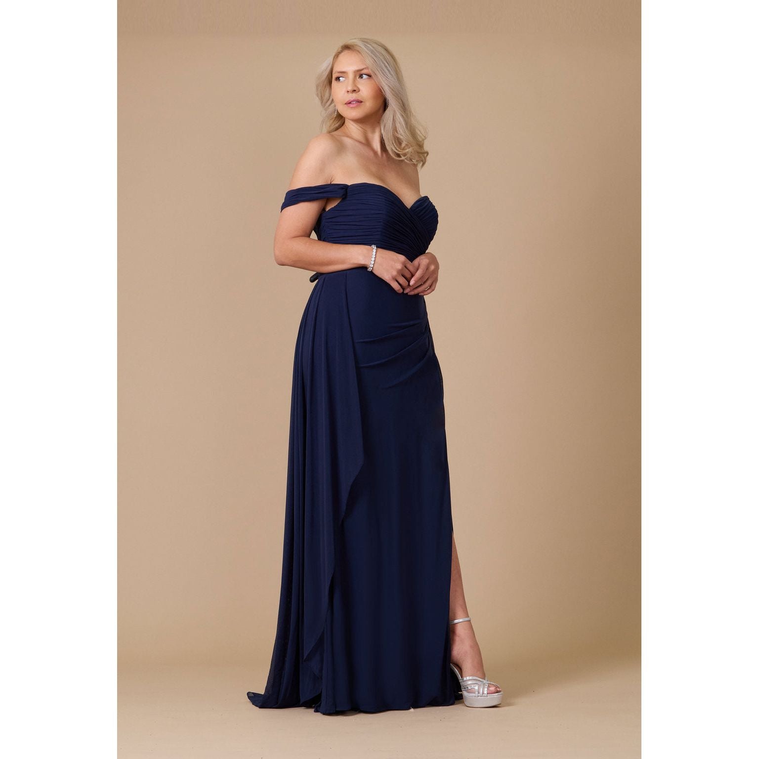 Off Shoulder Formal Evening Dress