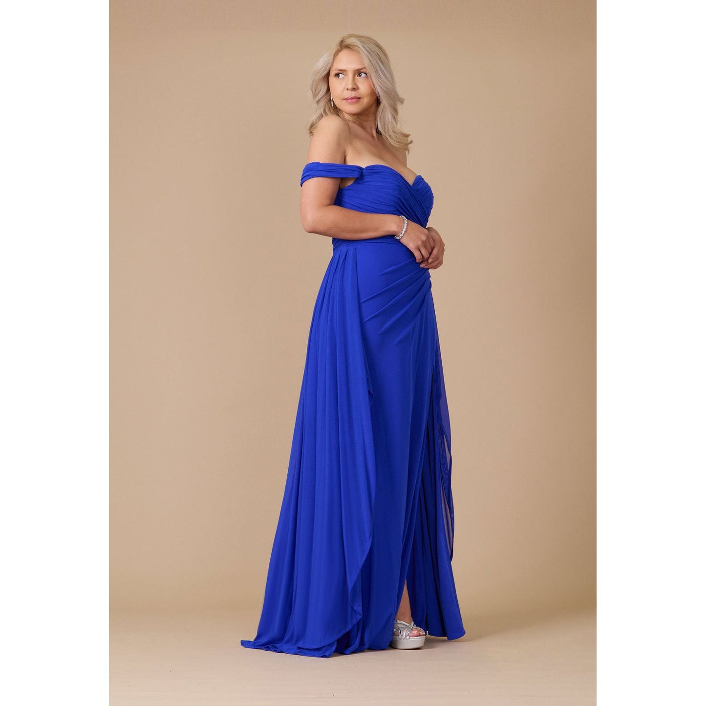Off Shoulder Formal Evening Dress