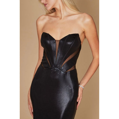 Long Corset Mermaid Formal Prom Dress