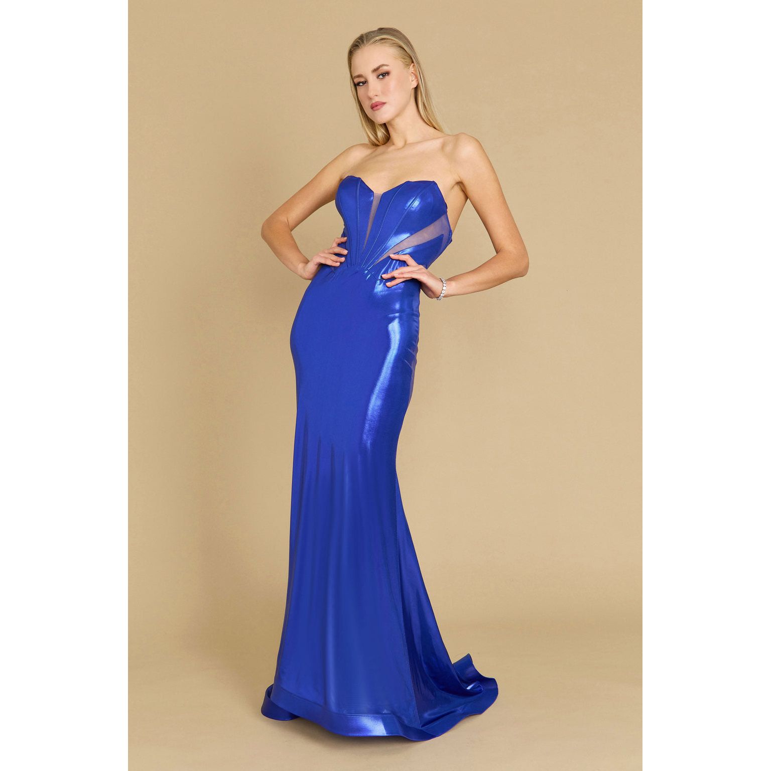 Long Corset Mermaid Formal Prom Dress