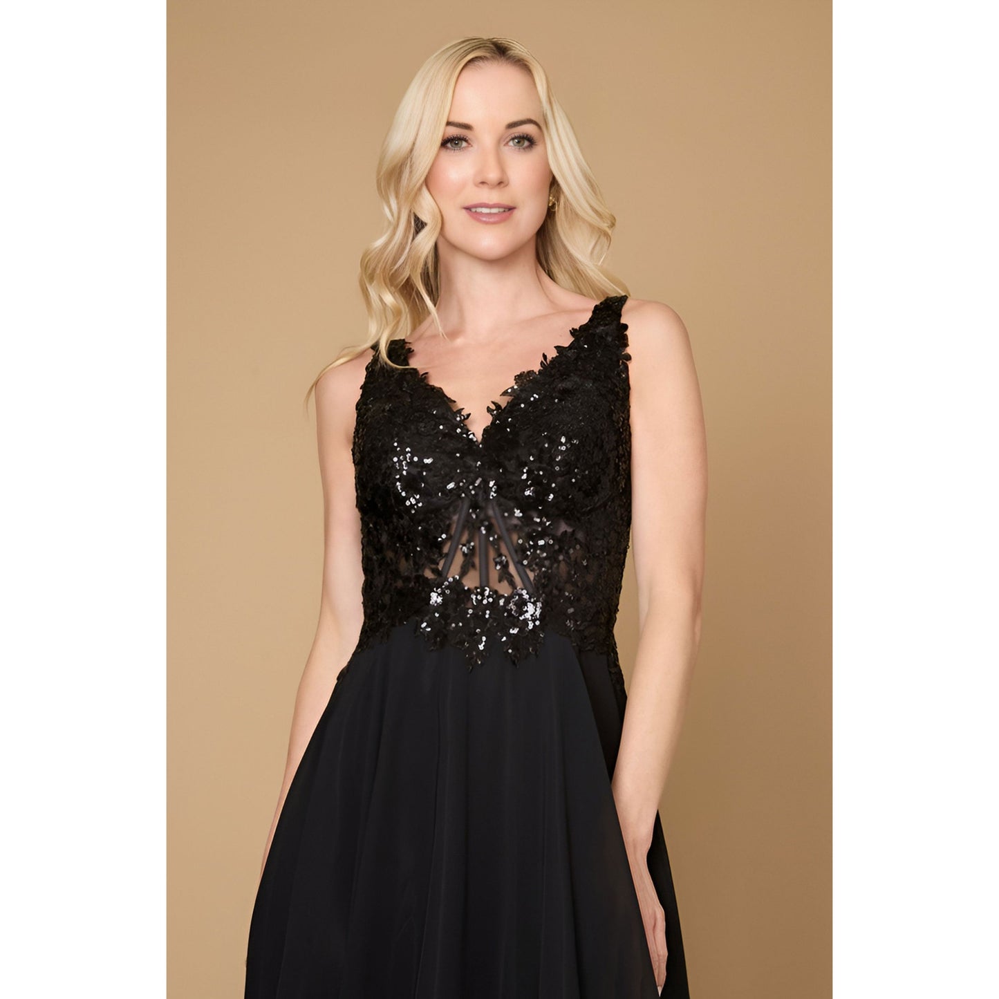 Long Thick Strap Formal Dress